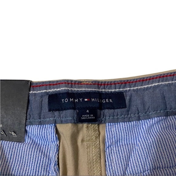 Tommy Hilfiger Hollywood Khaki Tommy Flags All Over Print Chino Shorts 4x16L NWT - Picture 4 of 9